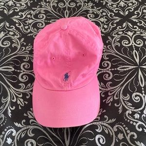 Pink mens Ralph Lauren dad hat